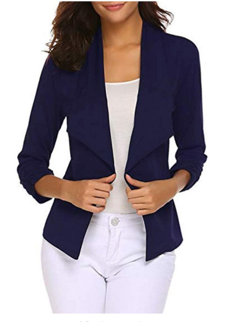Blazer Women Oversized - Womens Blazer Casual Open Front Work