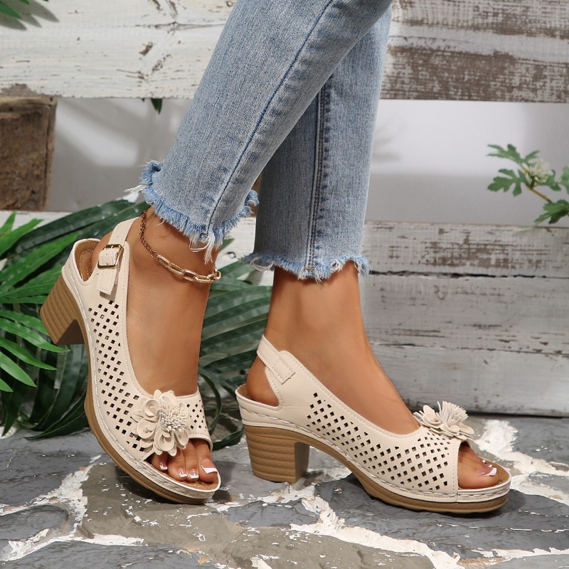 Women Chunky Heel Sandals Summ - огляд і ціна Women'S Fashion Walking Shoes