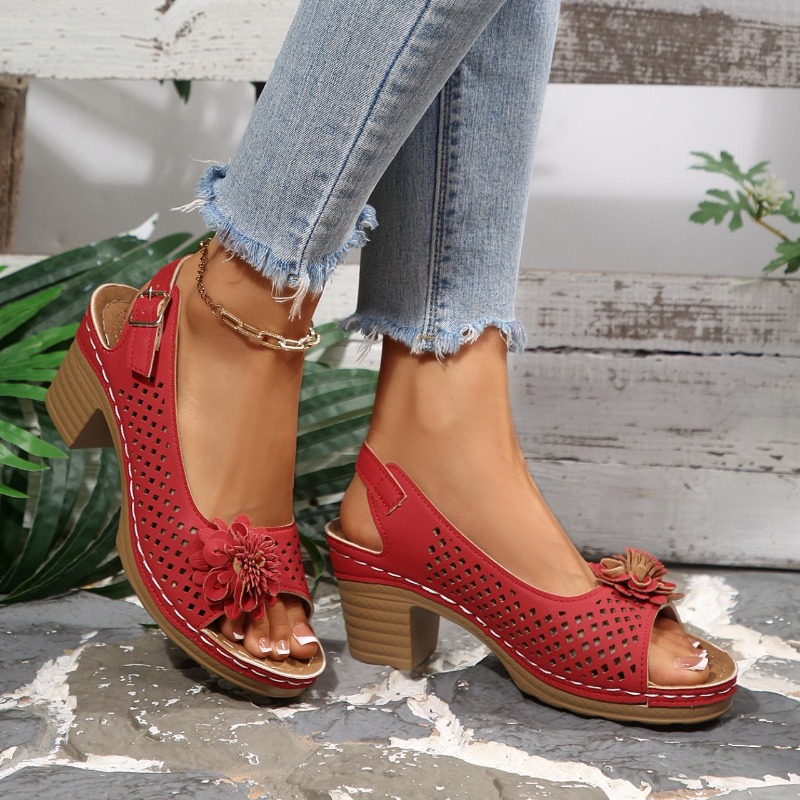 Women Chunky Heel Sandals Summ - огляд і ціна Women'S Fashion Walking Shoes