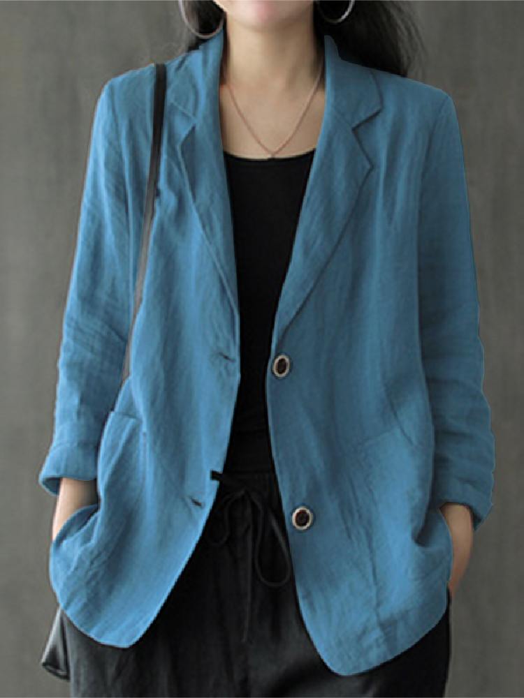 Elegant Solid Blazer Women Aut - огляд і ціна Blazer Women Oversized