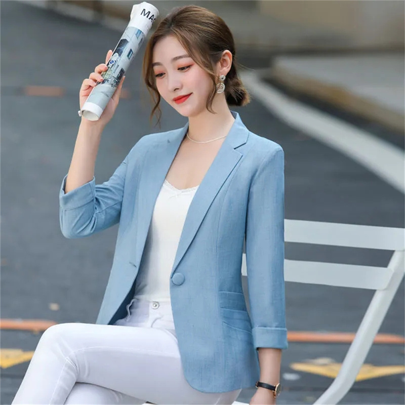 Elegant Women's Stripe 3/4 sle - огляд і ціна Blazer Women Oversized