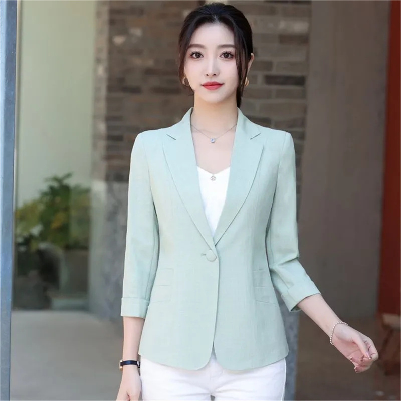 Elegant Women's Stripe 3/4 sle - огляд і ціна Blazer Women Oversized