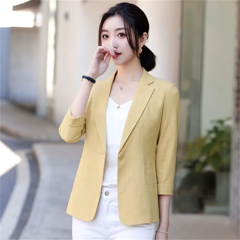 Elegant Women's Stripe 3/4 sle - огляд і ціна Blazer Women Oversized