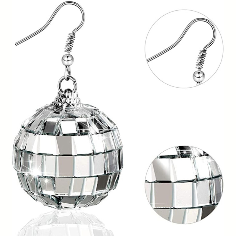 31BB Disco Ball Earrings Dangl - огляд і ціна Women'S Fashion Of The 70S