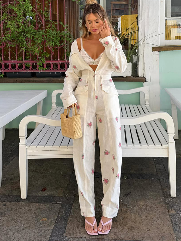 2026 Autumn Elegant Print Wome - огляд і ціна Women'S Fashion Overalls