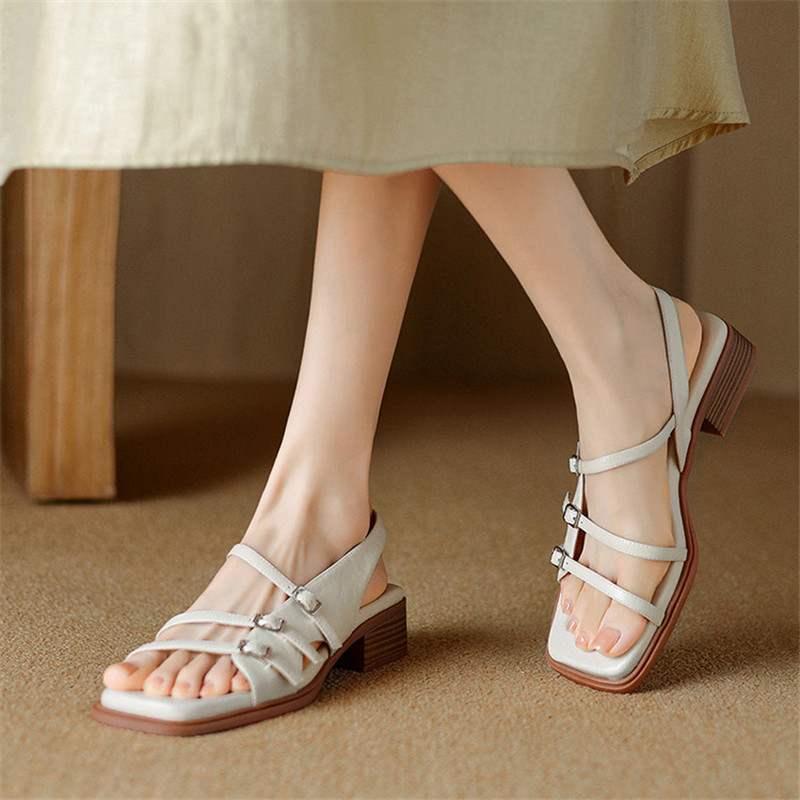 New Summer Sandals Split Leath - огляд і ціна Fashion Women Belt