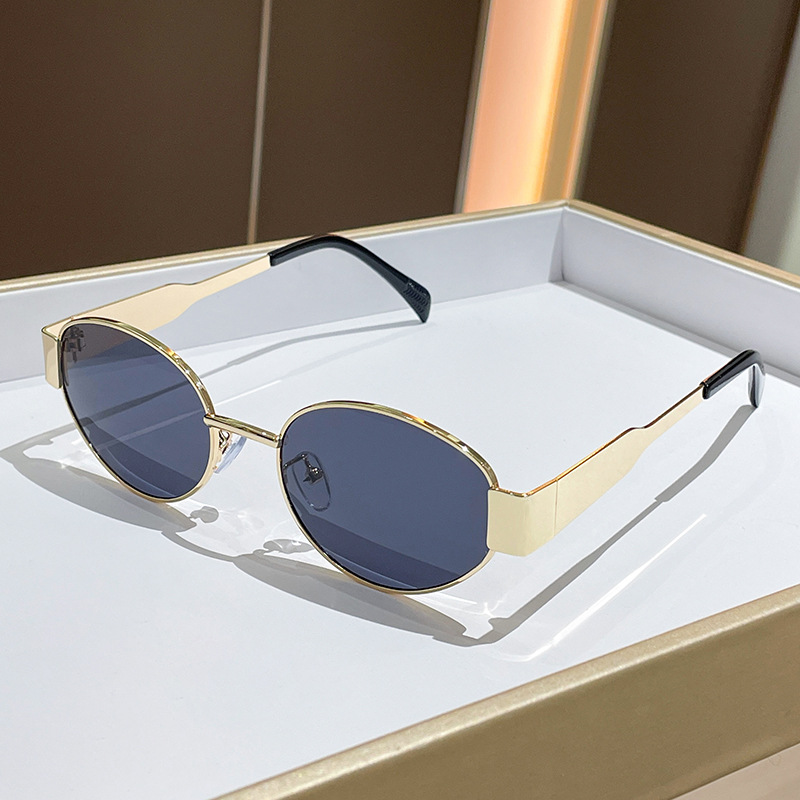 Trendy Round Frame Metal Sungl - огляд і ціна Women'S Fashion Eyewear