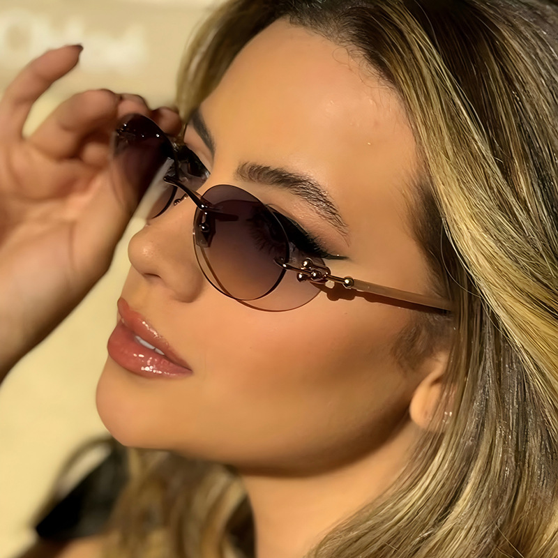New Metal Frameless Oval Woman - огляд і ціна Women'S Fashion Eyewear
