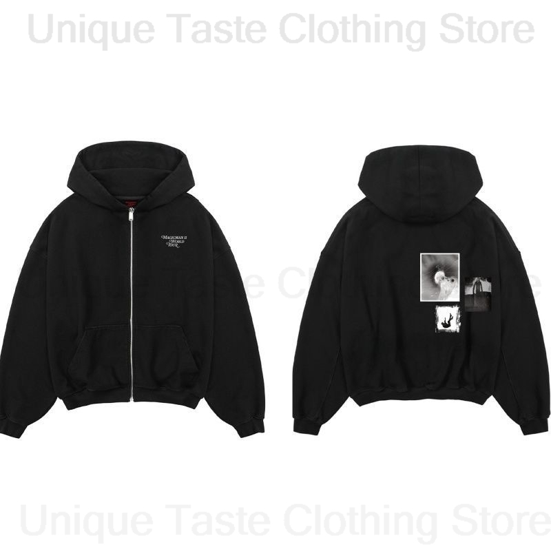 Jackson Wang MAGICMAN 2 Same Z - огляд і ціна Women'S Fashion Zip Up Hoodies