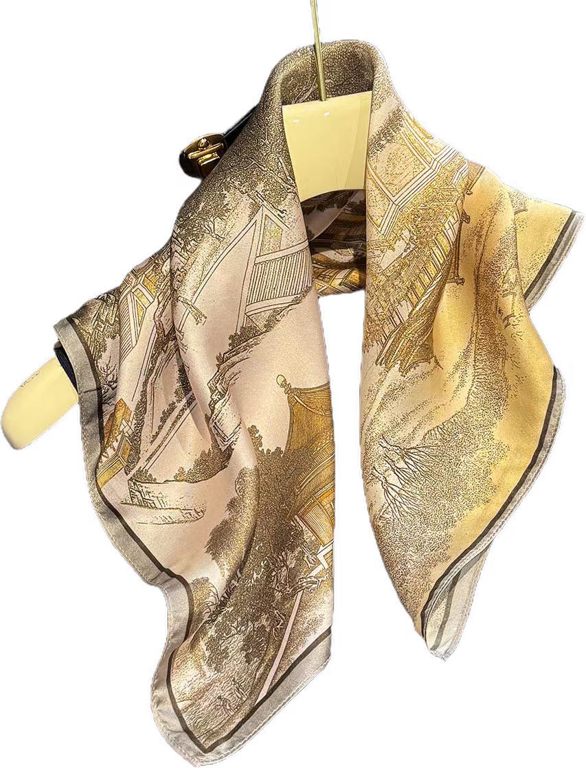 Brand 100% Natural Silk Scarf  - огляд і ціна Women'S Fashion Poncho