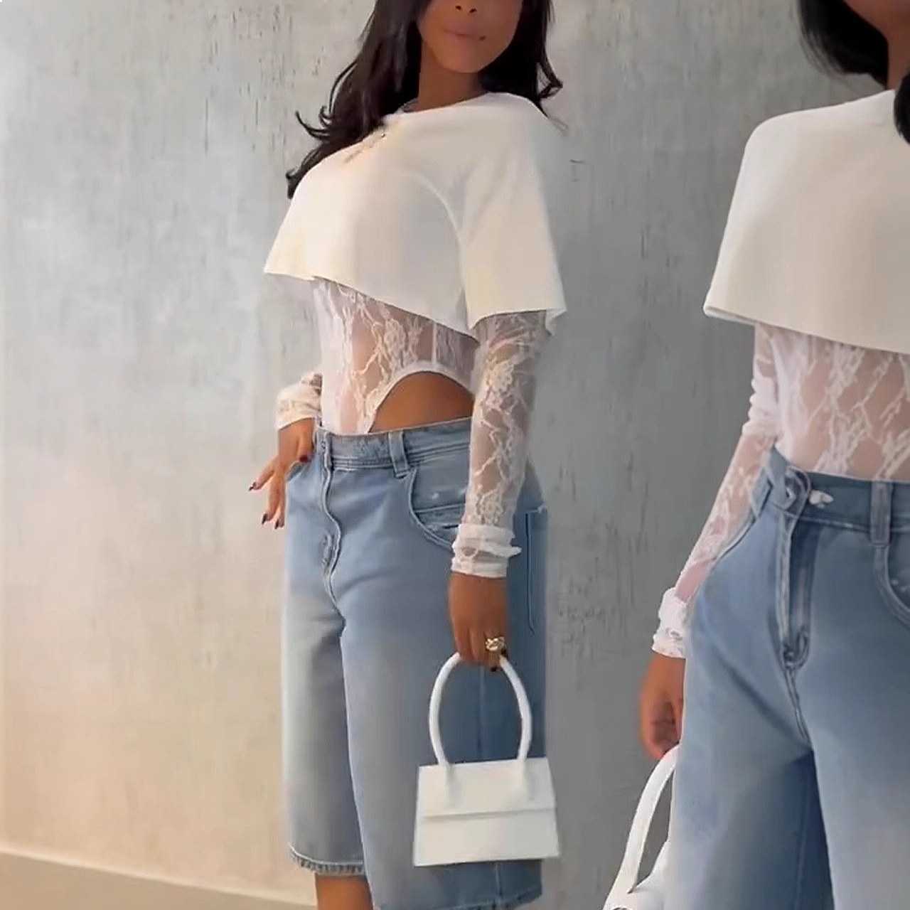 Lace Tee Tops for Women Long S - огляд і ціна Women'S Fashion Overalls