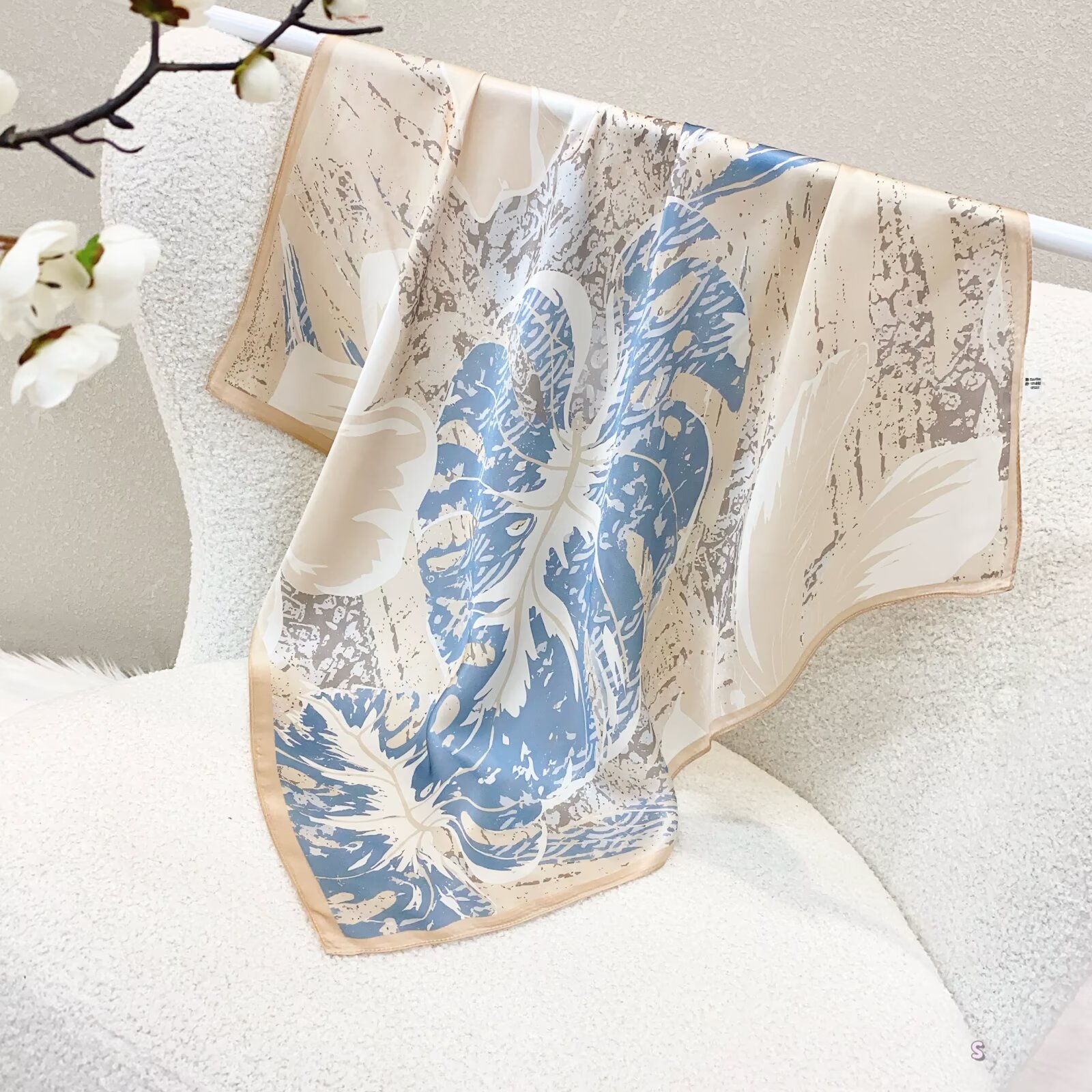 100% Real Silk Scarf Women Squ - огляд і ціна Women'S Fashion Poncho