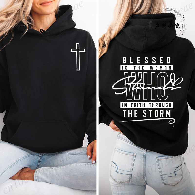 Jesus Faith Blessed Is The Wom - огляд і ціна Women'S Fashion Zip Up Hoodies