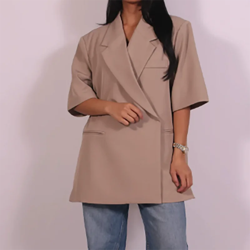 Ladies Loose Blazer Suit Solid - огляд і ціна Blazer Women Oversized
