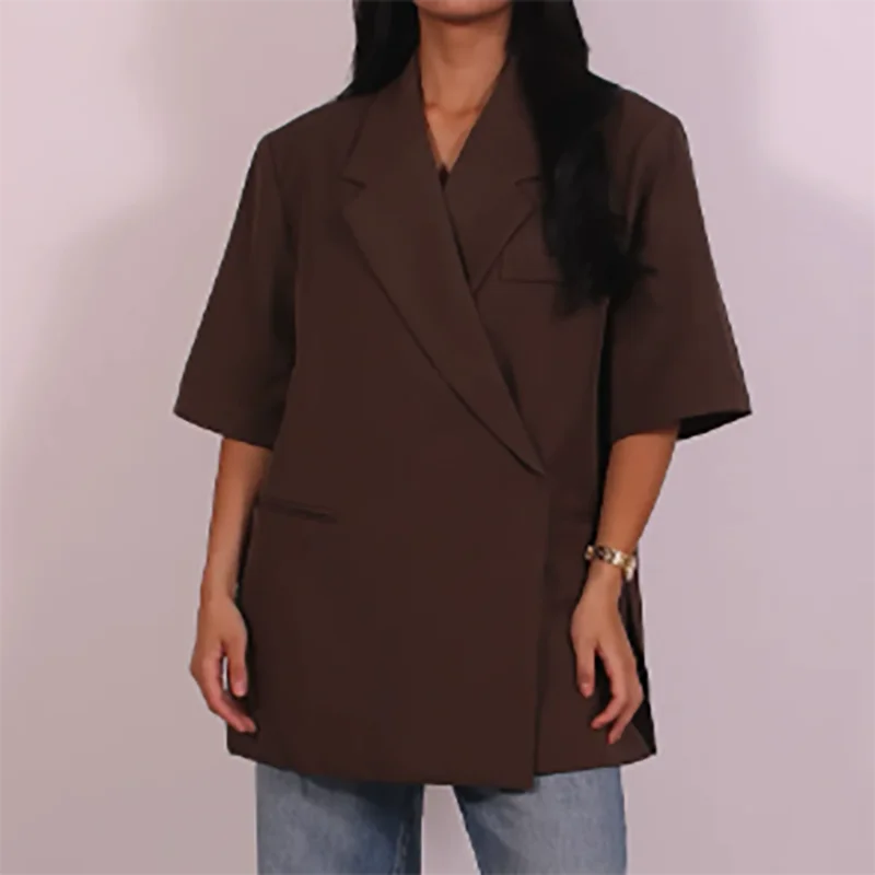 Ladies Loose Blazer Suit Solid - огляд і ціна Blazer Women Oversized