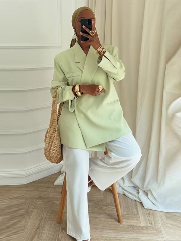 Ladies Loose Blazer Suit Solid - огляд і ціна Blazer Women Oversized