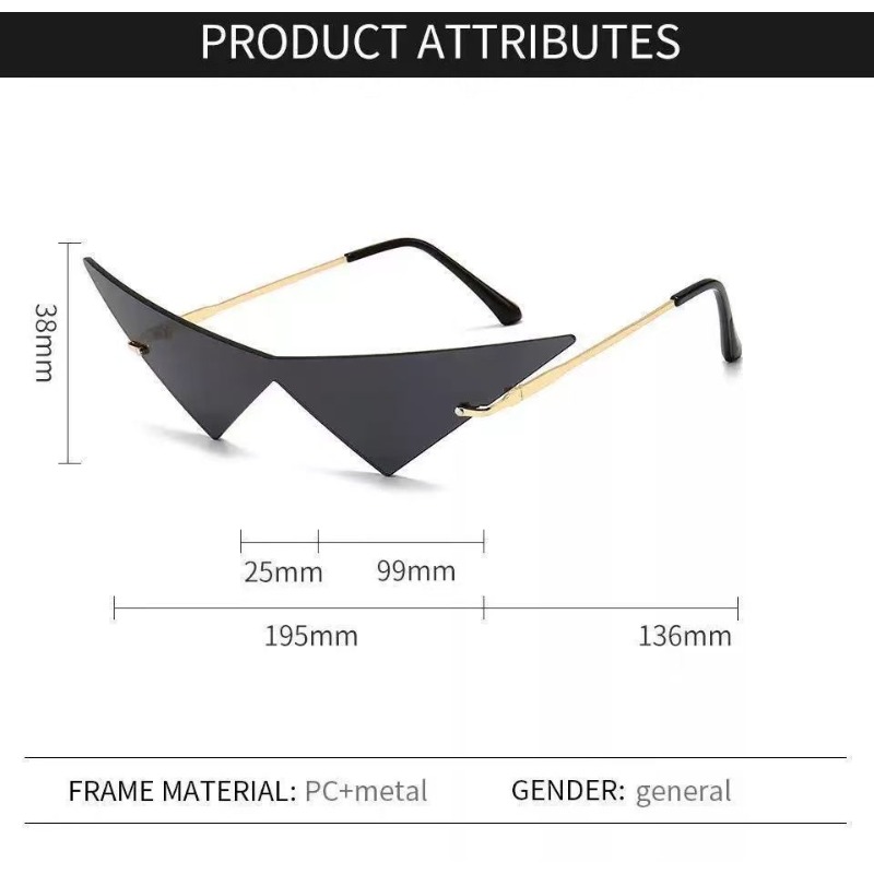 Triangle Sunglasses Street Eye - огляд і ціна Women'S Fashion Eyewear