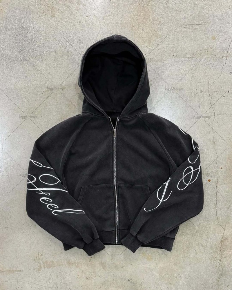 Y2K harajuku Gothic Letter Pri - огляд і ціна Women'S Fashion Zip Up Hoodies