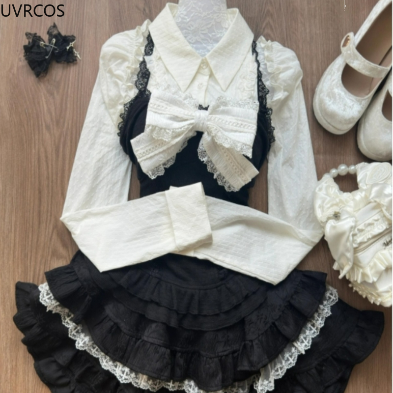 Y2k Aesthetic Lolita Style 3 P - огляд і ціна Women'S Y2K Fashion Aesthetic