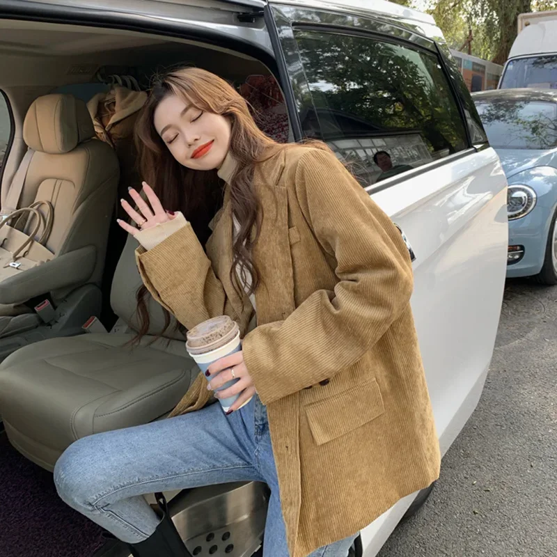 New Corduroy Thick Loose Overs - огляд і ціна Blazer Women Oversized