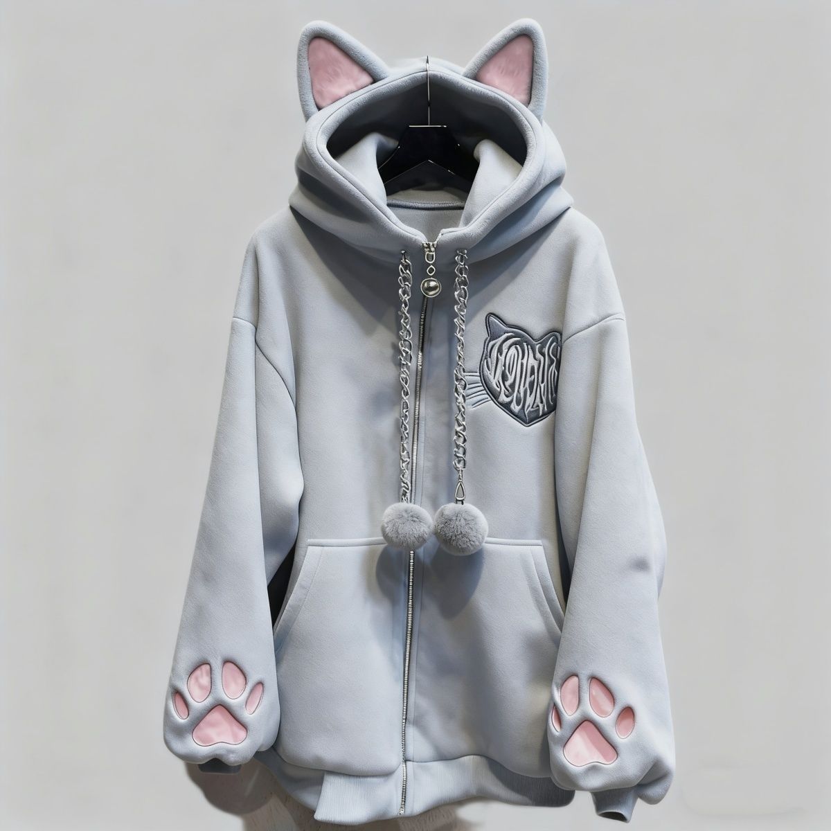 Harajuku Punk Gothic Anime Ins - огляд і ціна Women'S Fashion Zip Up Hoodies