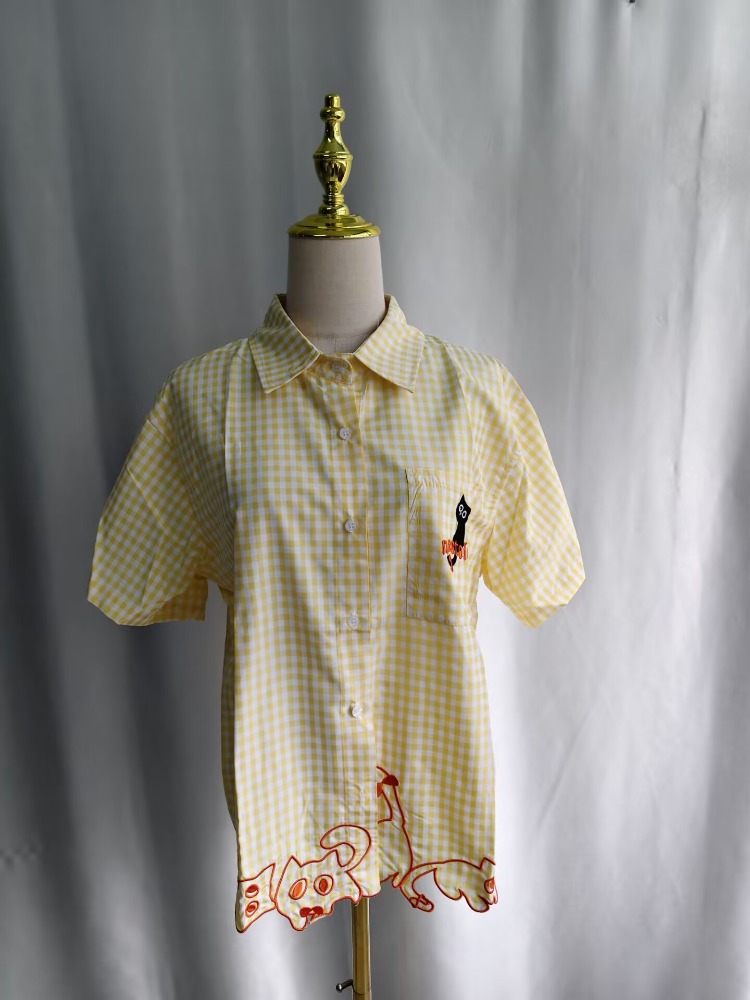 Kimutomo Shirts Women Embroide - огляд і ціна Women'S Y2K Fashion Aesthetic