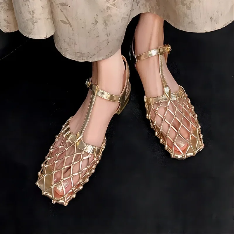 Women Weave Mesh Sandals Squar - огляд і ціна Women'S Fashion Trends Summer 2025