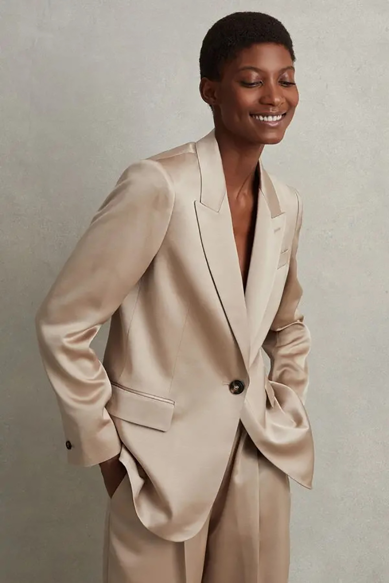 Allingentle Silk Satin Women S - огляд і ціна Blazer Women Oversized