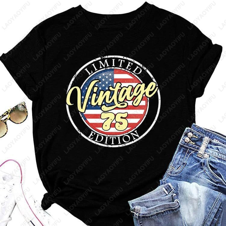 Vintage 1975 T-Shirts for Wome - огляд і ціна Women'S Fashion Of The 70S