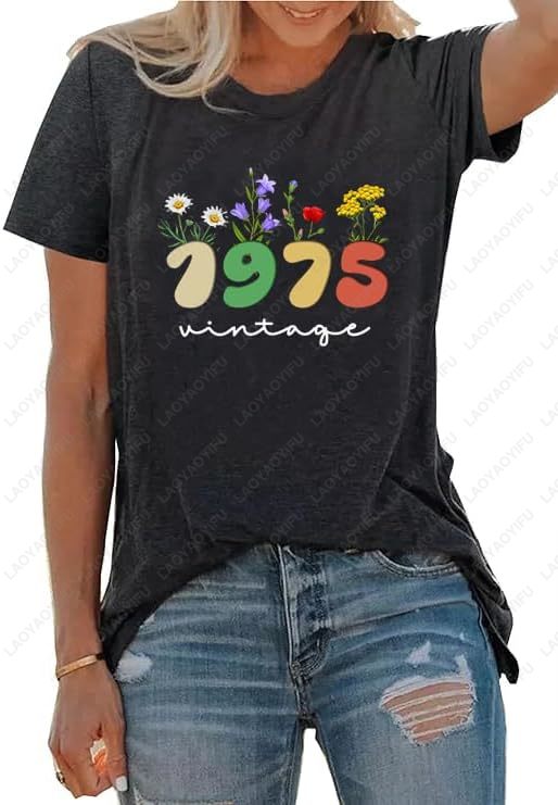 Vintage 1975 T-Shirts for Wome - огляд і ціна Women'S Fashion Of The 70S