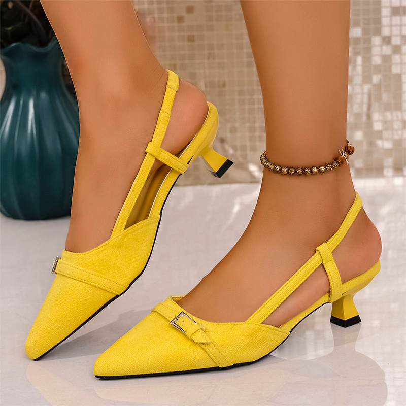 Fashion Yellow High Heels Sand - огляд і ціна Women'S Fashion Summer 2025