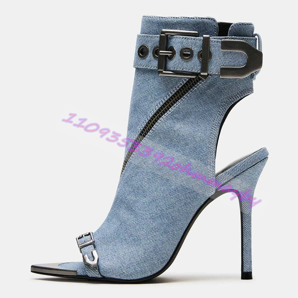 Summer Blue Denim Pointed-Toe  - огляд і ціна Fashion Women Belt