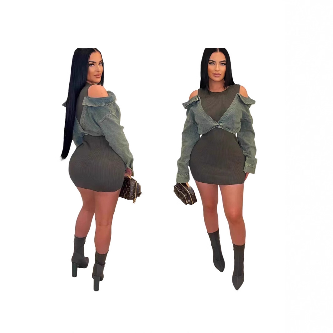 Women Denim Bodycon Jumpsuit D - огляд і ціна Women'S Fashion Overalls