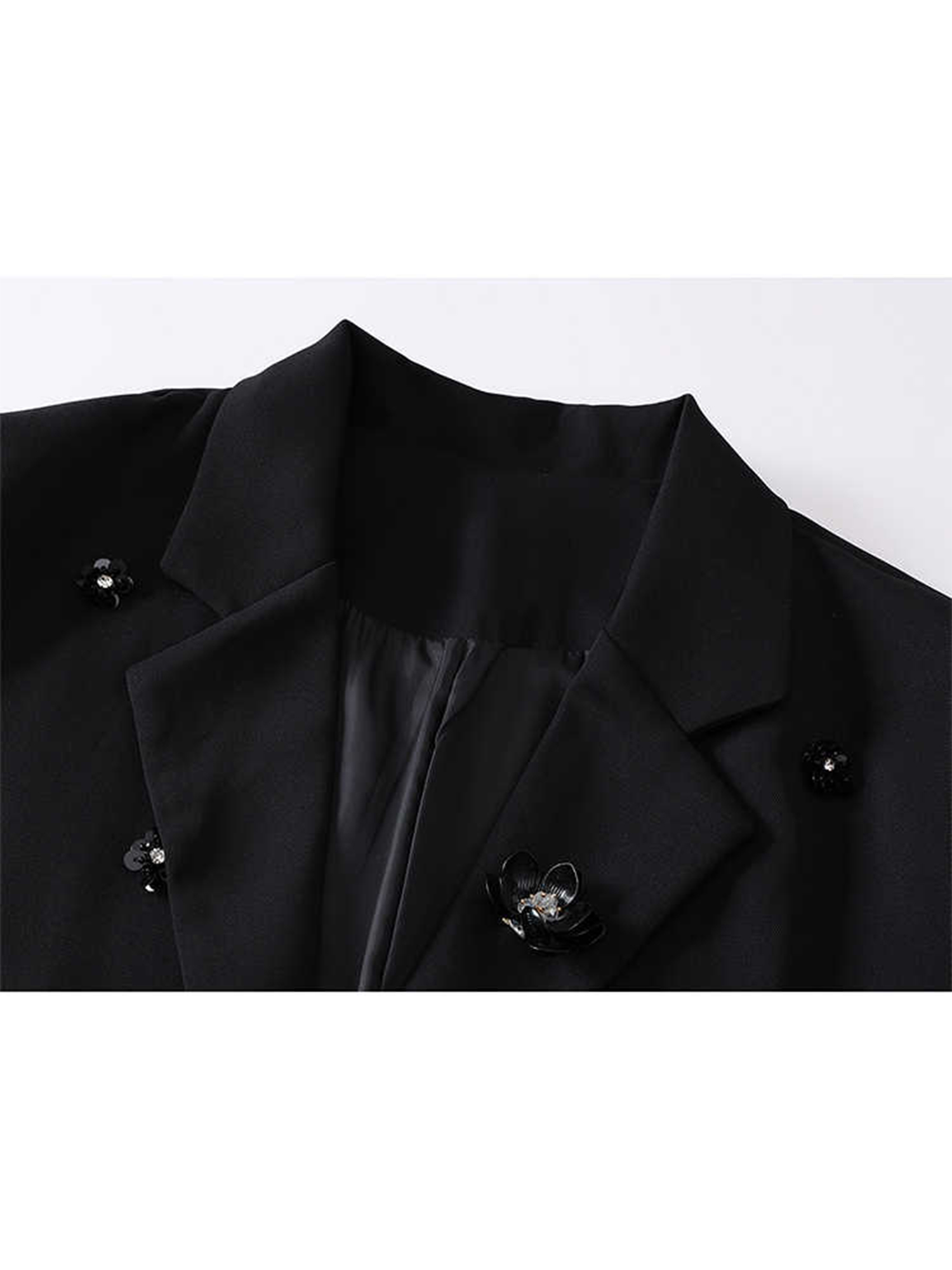 Women Black Gothic 3D Floral B - огляд і ціна Blazer Women Oversized