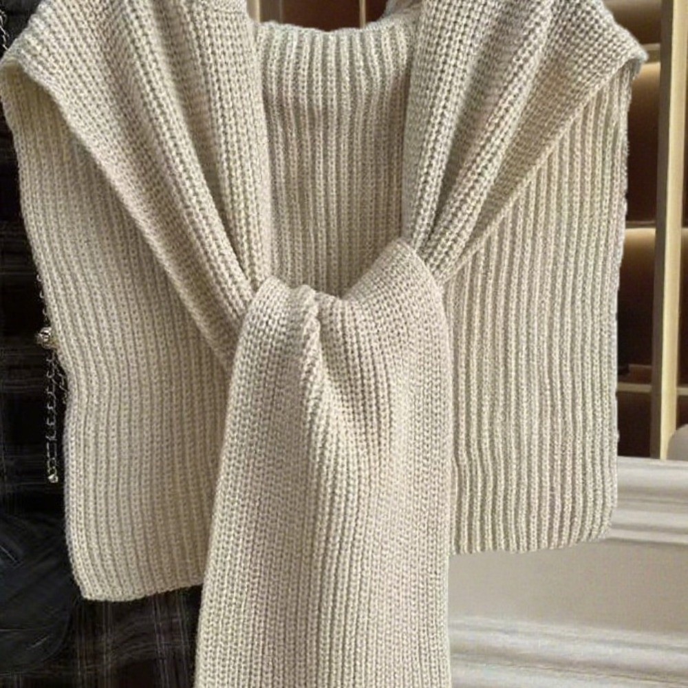Scarf Oversized Knit Cape Shaw - огляд і ціна Women'S Fashion Poncho