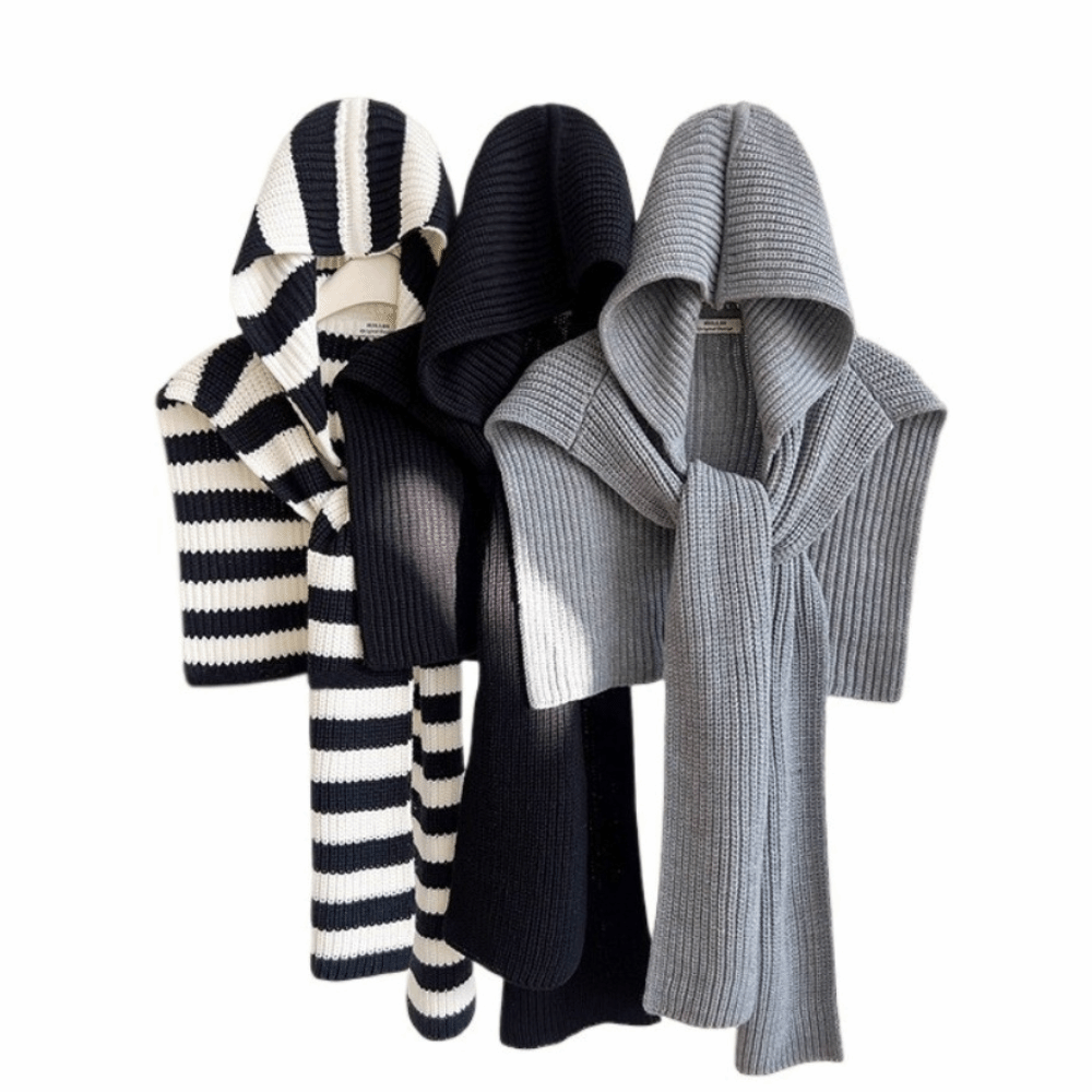 Scarf Oversized Knit Cape Shaw - огляд і ціна Women'S Fashion Poncho