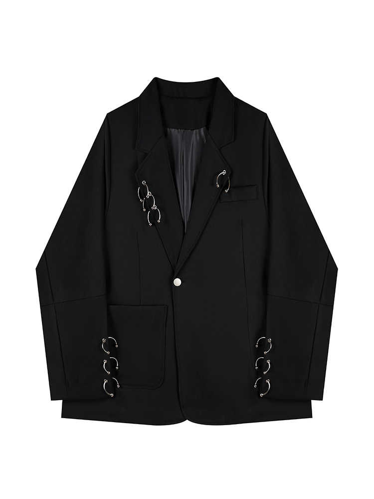Women Black Gothic Emo Autumn  - огляд і ціна Blazer Women Oversized