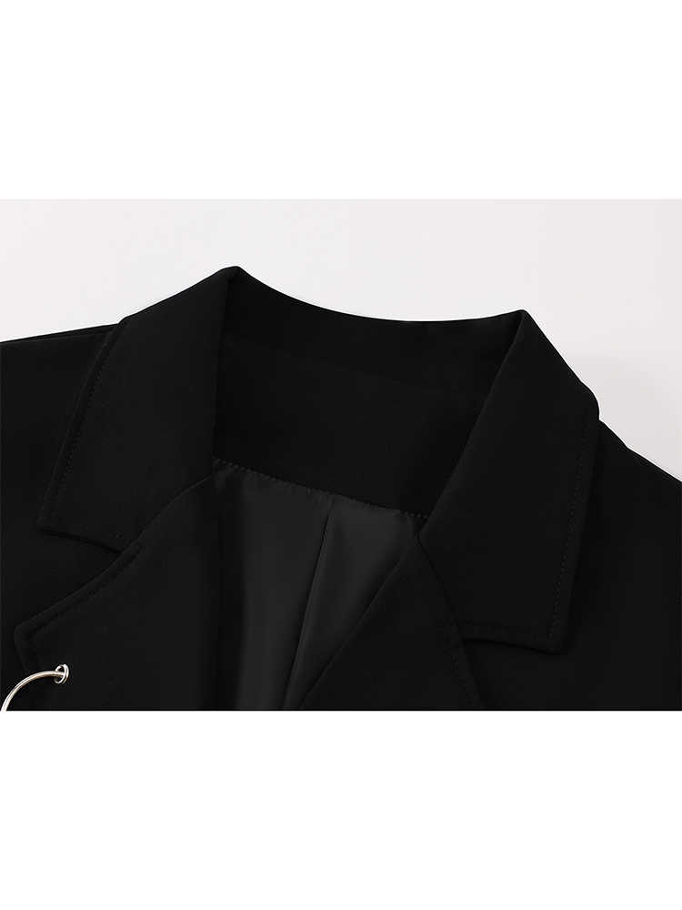 Women Black Gothic Emo Autumn  - огляд і ціна Blazer Women Oversized