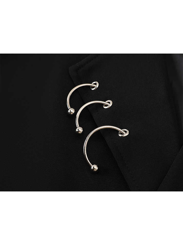 Women Black Gothic Emo Autumn  - огляд і ціна Blazer Women Oversized