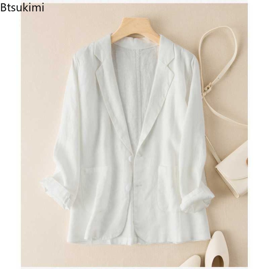 2026 New Cotton Linen Small Su - огляд і ціна Blazer Women Oversized