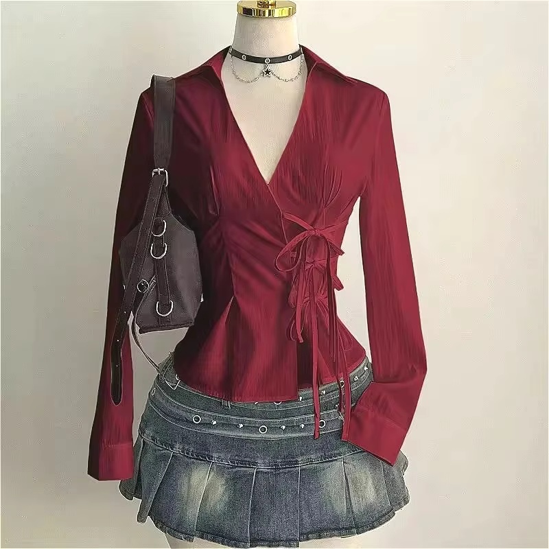Fashion Long-sleeved Blouses S - огляд і ціна Women'S Y2K Fashion Aesthetic