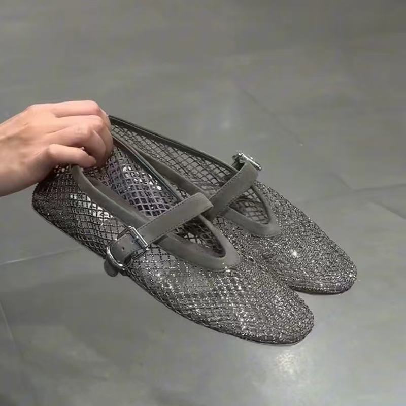 Hollow Rhinestone Baotou Sanda - огляд і ціна Women'S Fashion Walking Shoes