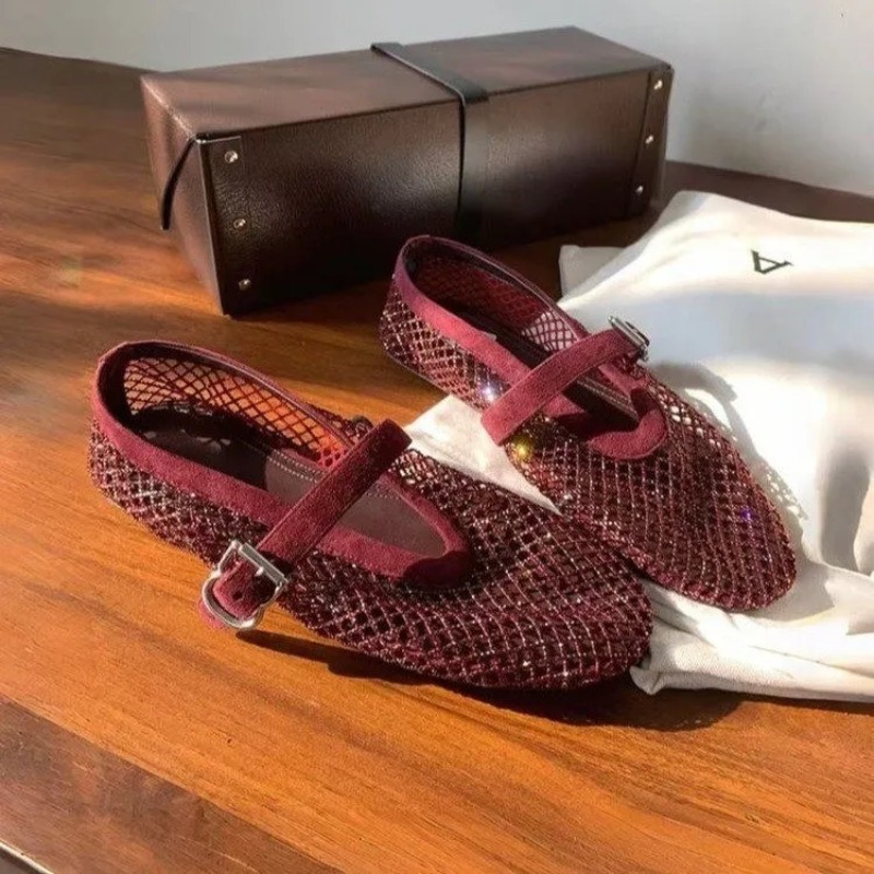 Hollow Rhinestone Baotou Sanda - огляд і ціна Women'S Fashion Walking Shoes