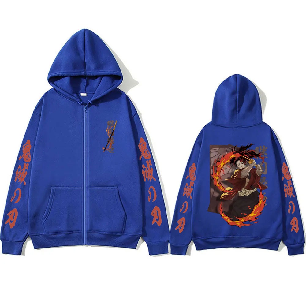 New Demon Slayer Tsugikuni Yor - огляд і ціна Women'S Fashion Zip Up Hoodies