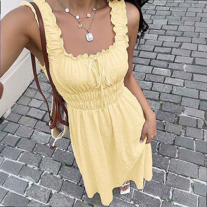 Summer Sleeveless Square Neck  - огляд і ціна Maxi Dress Boho