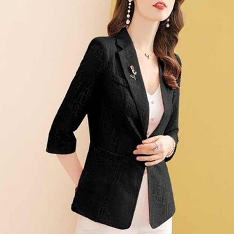 Elegant Solid Color Spliced Po - огляд і ціна Blazer Women Oversized