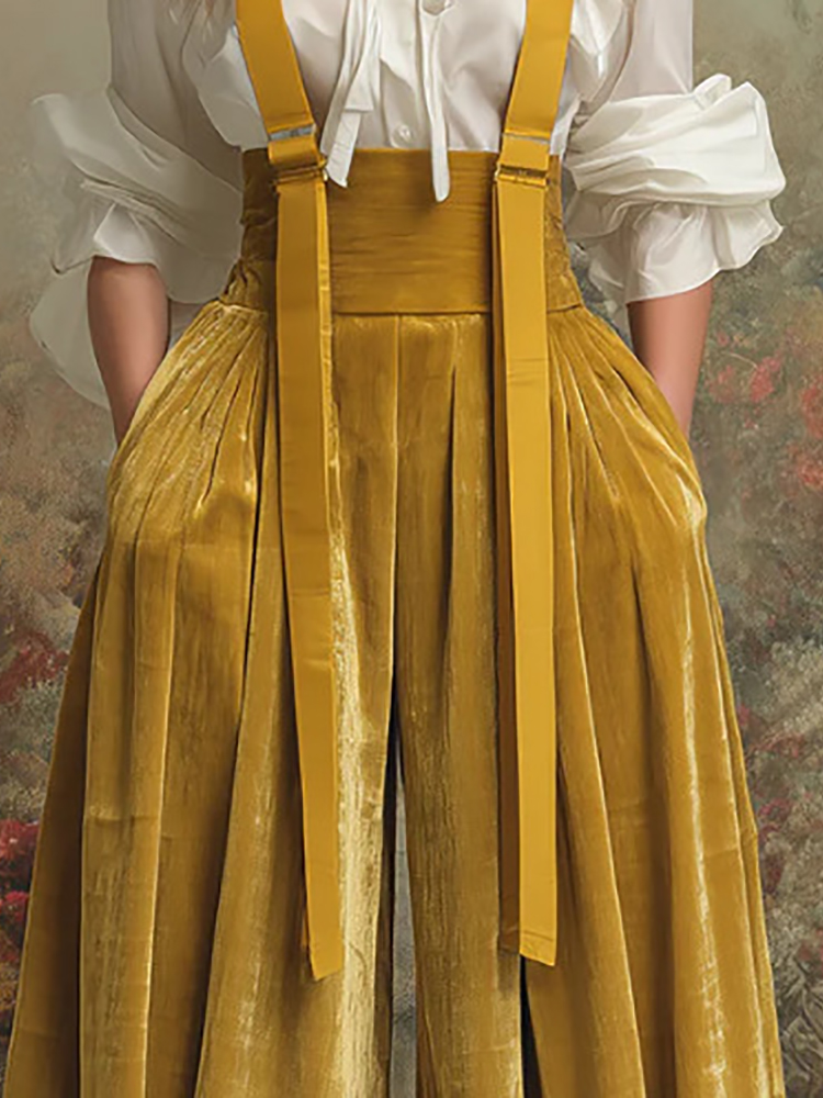 New Elegant Yellow Color Jumps - огляд і ціна Women'S Fashion Overalls