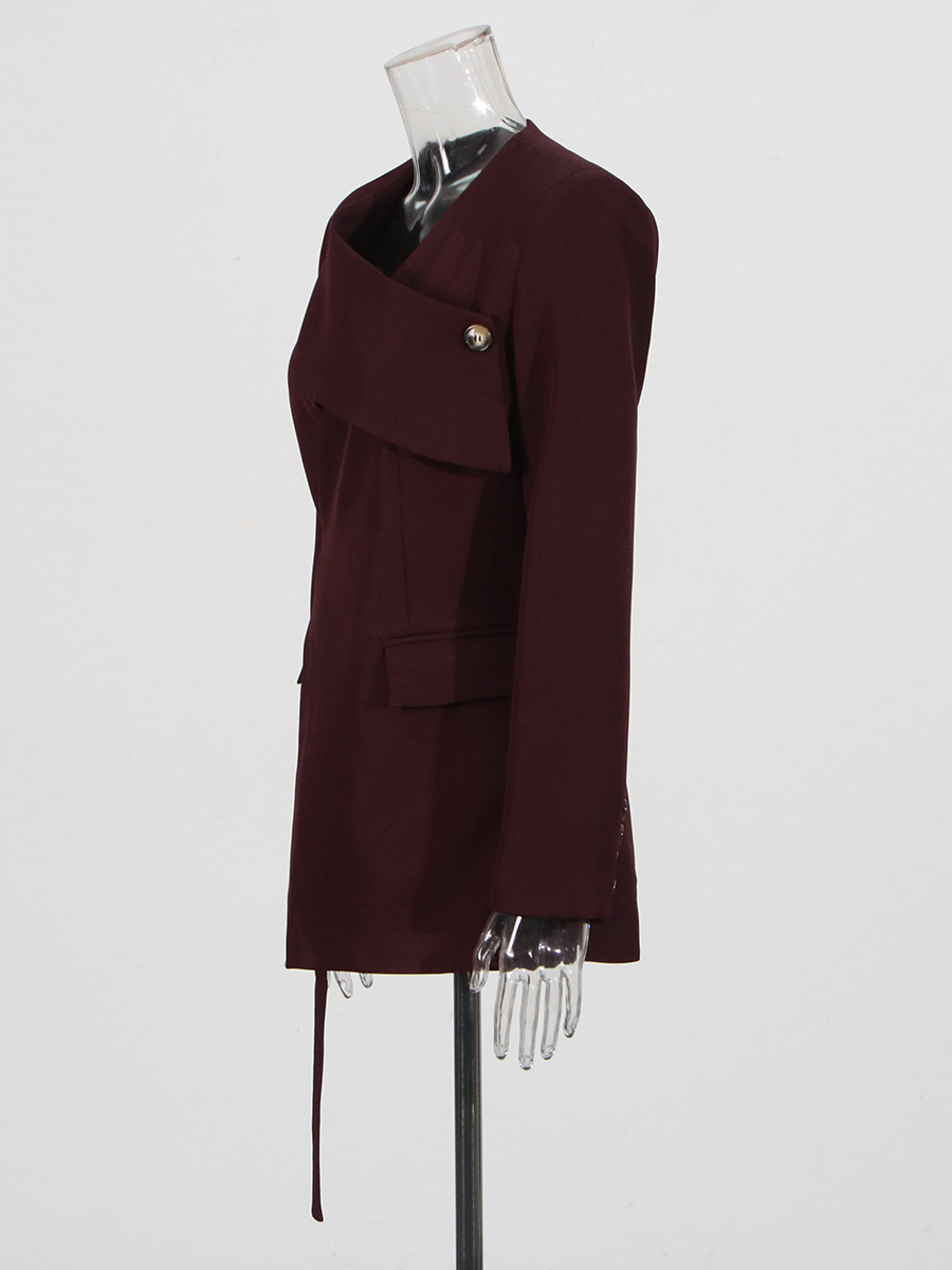 TWOTWINSTYLE Solid Asymmetrica - огляд і ціна Blazer Women Oversized