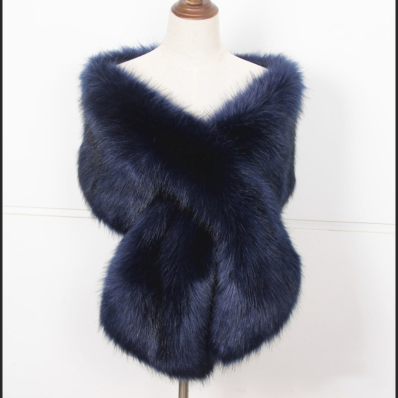 Faux Fox Fur Women Wraps Long  - огляд і ціна Women'S Fashion Poncho