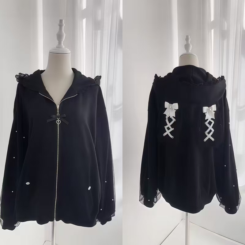 Women Winter Rabbit Ears Lolit - огляд і ціна Women'S Fashion Zip Up Hoodies